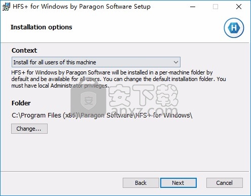 Paragon HFS + for Windows(Win10读取HFS+文件系统)