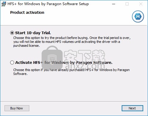 Paragon HFS + for Windows(Win10读取HFS+文件系统)