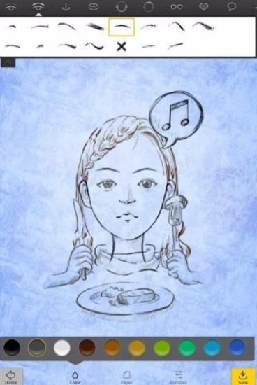 面部头像素描