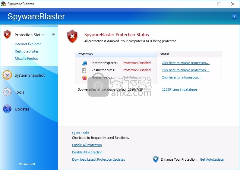 SpywareBlaster(反间谍与反恶意软件解决方案)