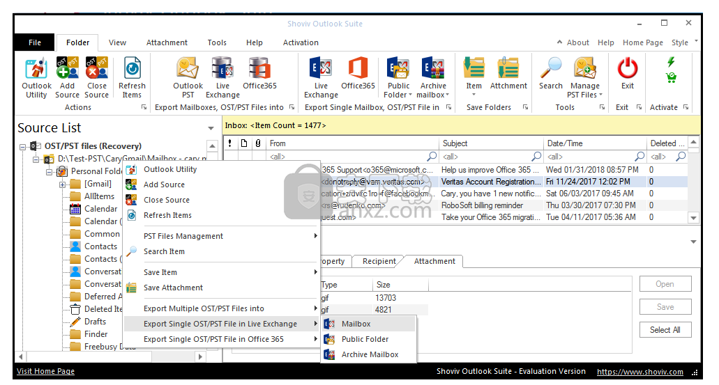 Shoviv Outlook Suite(PST文件处理软件)