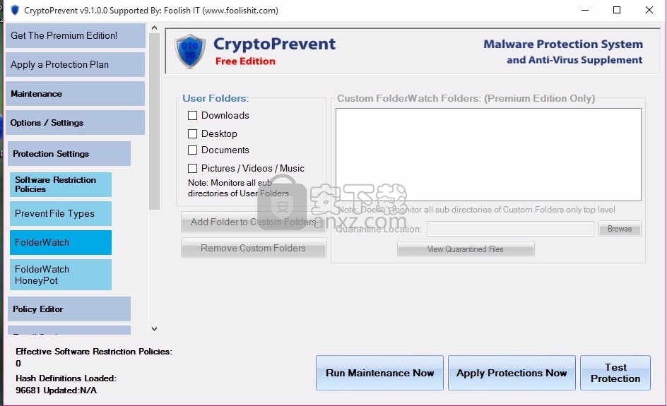 CryptoPrevent(病毒/恶意软件攻击防治工具)