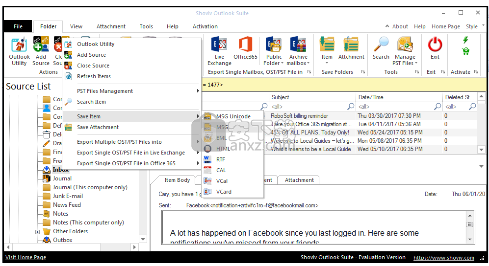 Shoviv Outlook Suite(PST文件处理软件)