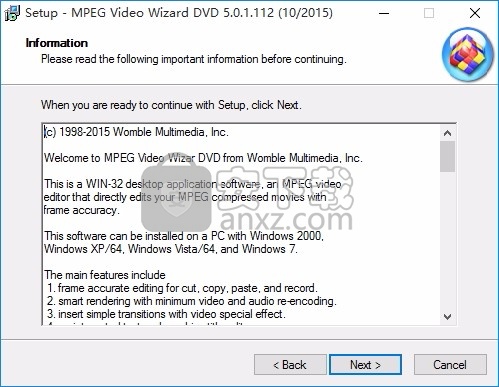 MPEG Video Wizard DVD(多功能视频编辑器)