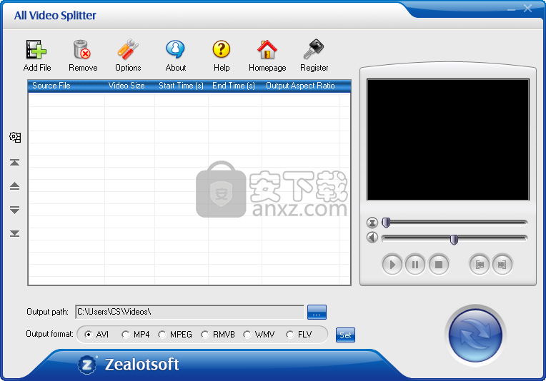 Zealot All Video Splitter(视频分割软件)