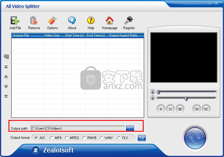Zealot All Video Splitter(视频分割软件)