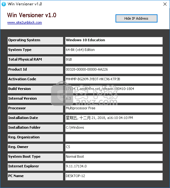 Win Versioner(系统信息检测工具)