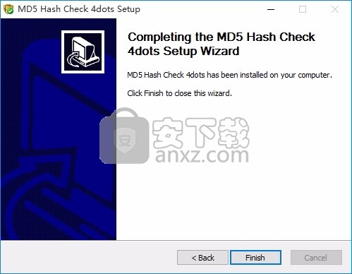 MD5 Hash Check 4dots(文件哈希值计算与核对工具)