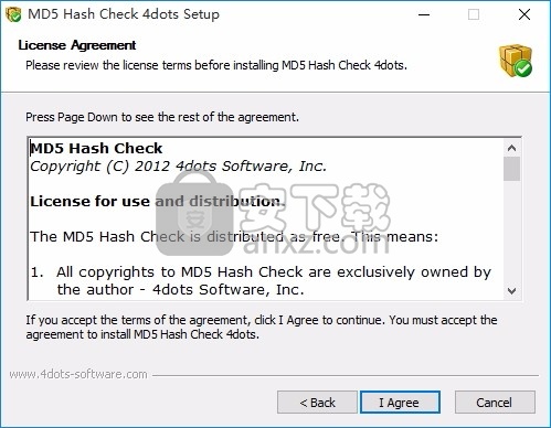 MD5 Hash Check 4dots(文件哈希值计算与核对工具)