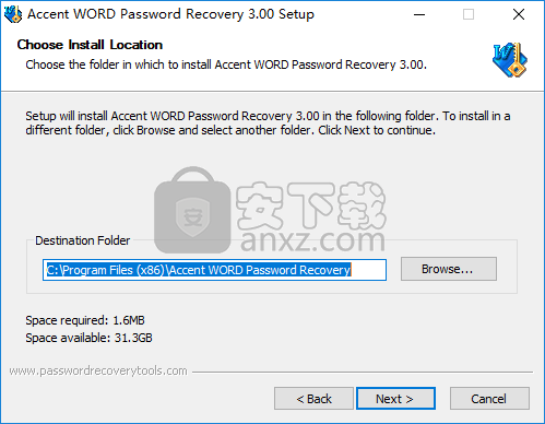 Accent Word Password Recovery(word密码恢复工具)