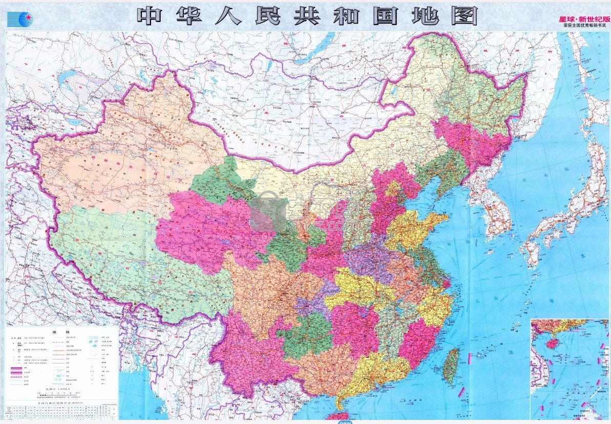 中国地图壁纸下载 一亿像素的超高清中国地图高清版 安下载