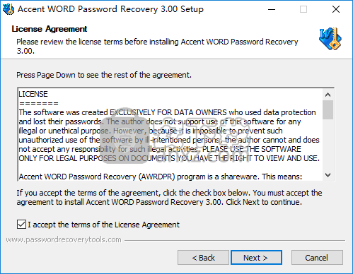 Accent Word Password Recovery(word密码恢复工具)