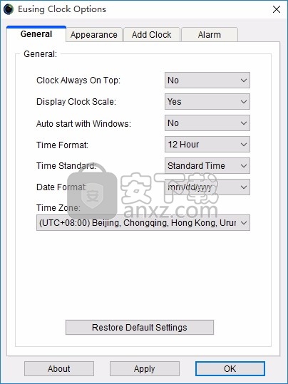 Eusing Clock(多功能小型桌面时钟工具)