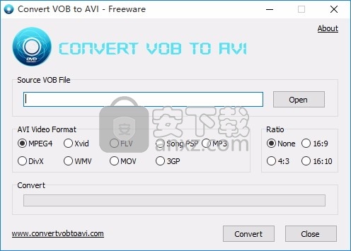 Convert VOB to AVI(多功能音频格式转换工具)