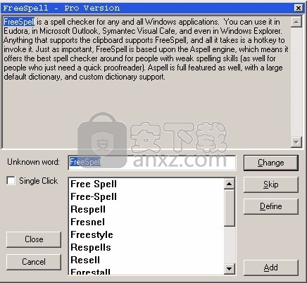 FreeSpell(多功能系统拼写检测器)