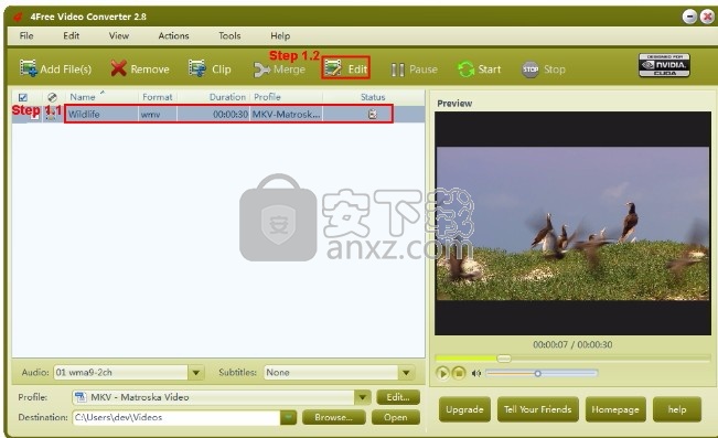 4Free Video Converter(视频转换与编辑工具)