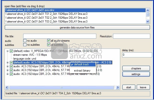 AVI-Mux GUI(多功能视频编辑/合并/处理工具)