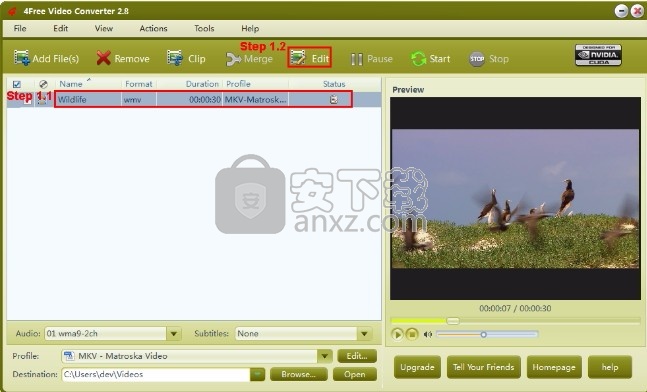 4Free Video Converter(视频转换与编辑工具)