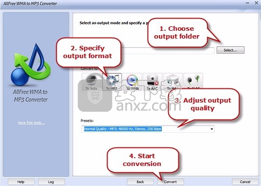 Free WMA to MP3 Converter(WMA转MP3工具)