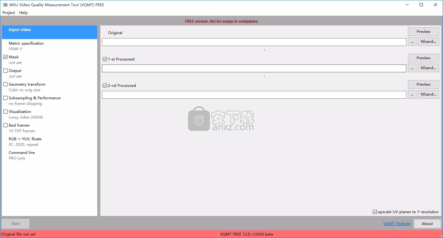 MSU Video Quality Measurement Tool(MSU视频质量测量)
