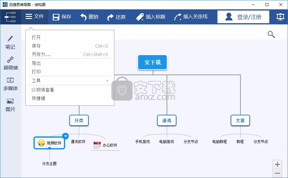 迅捷思维导图软件