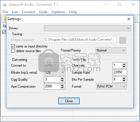 Altarsoft Audio Converter(音频格式转换器)