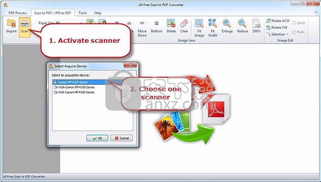 All Free Scan to PDF Converter(文本扫描转PDF工具)