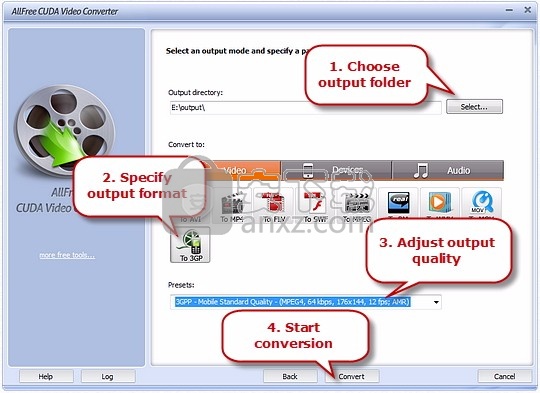 All Free CUDA Video Converter(多功能CUDA视频转换器)