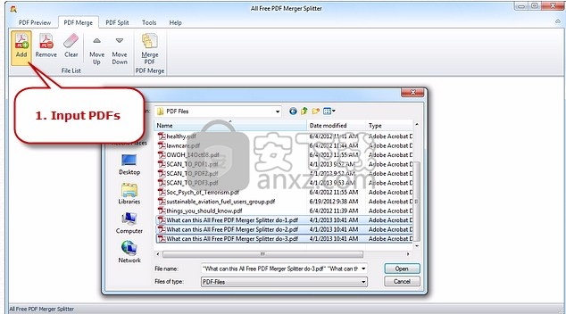 All Free PDF Merger Splitter(PDF合并拆分器)
