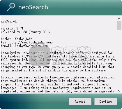 neoSearch(多功能桌面搜索工具)