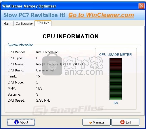 WinCleaner Memory Optimizer(磁盘数据清理与管理工具)