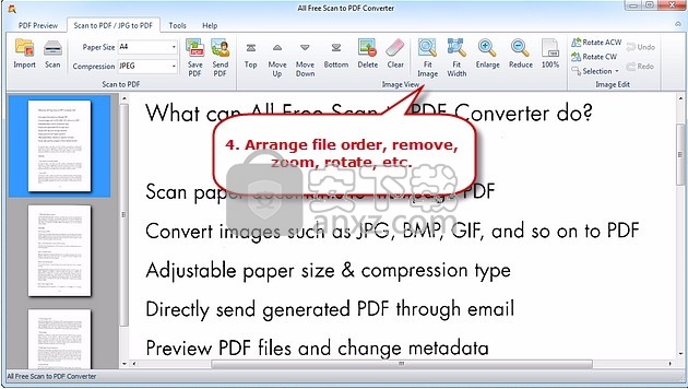 All Free Scan to PDF Converter(文本扫描转PDF工具)
