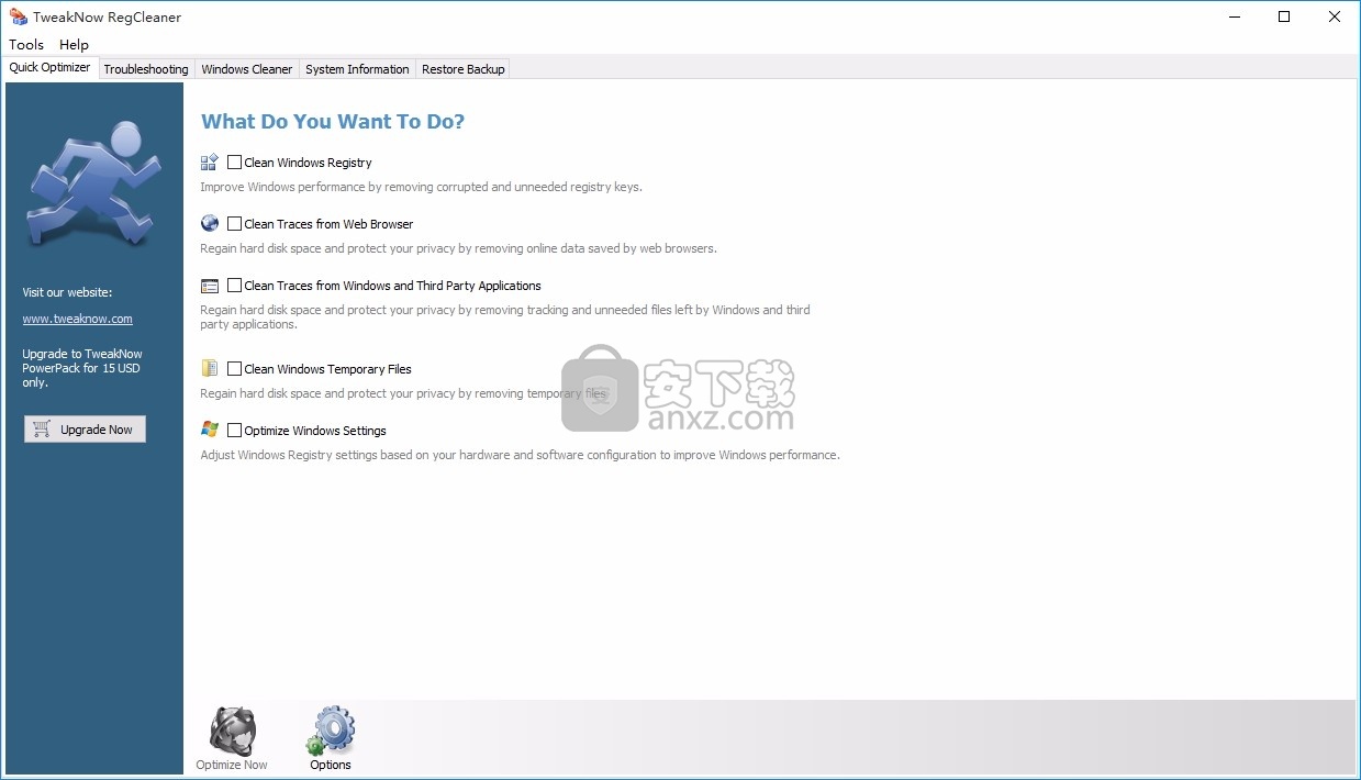 TweakNow RegCleaner(多功能注册表清理工具)