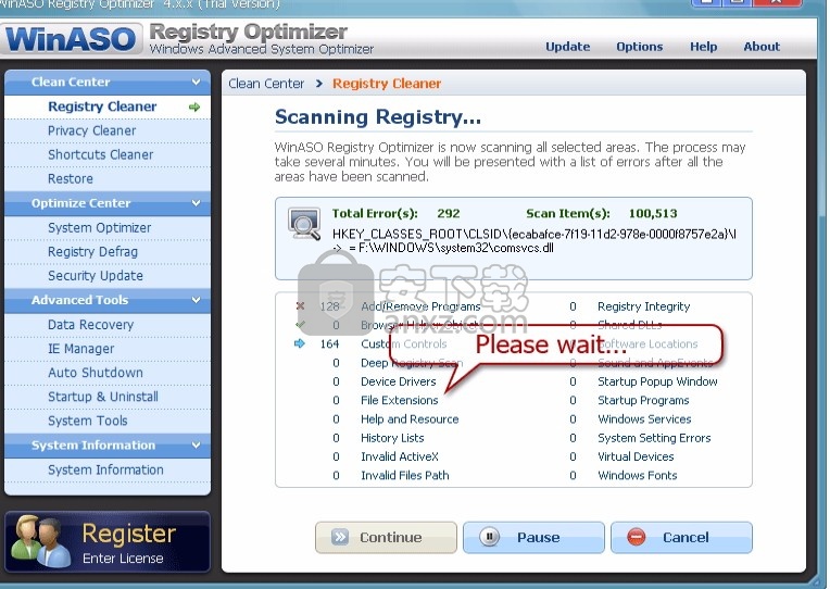 WinASO Registry Optimizer(强大的注册表清理工具)