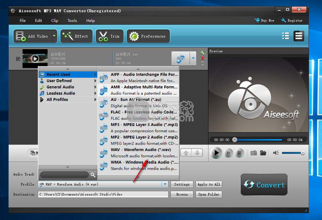 Aiseesoft MP3 WAV Converter(MP3 WAV格式转换器)