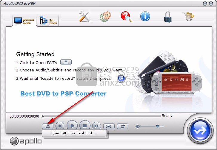 Apollo DVD to PSP