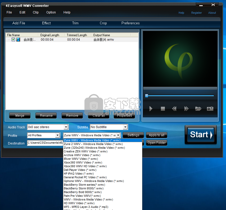 4Easysoft WMV Converter(wmv视频格式转换器)