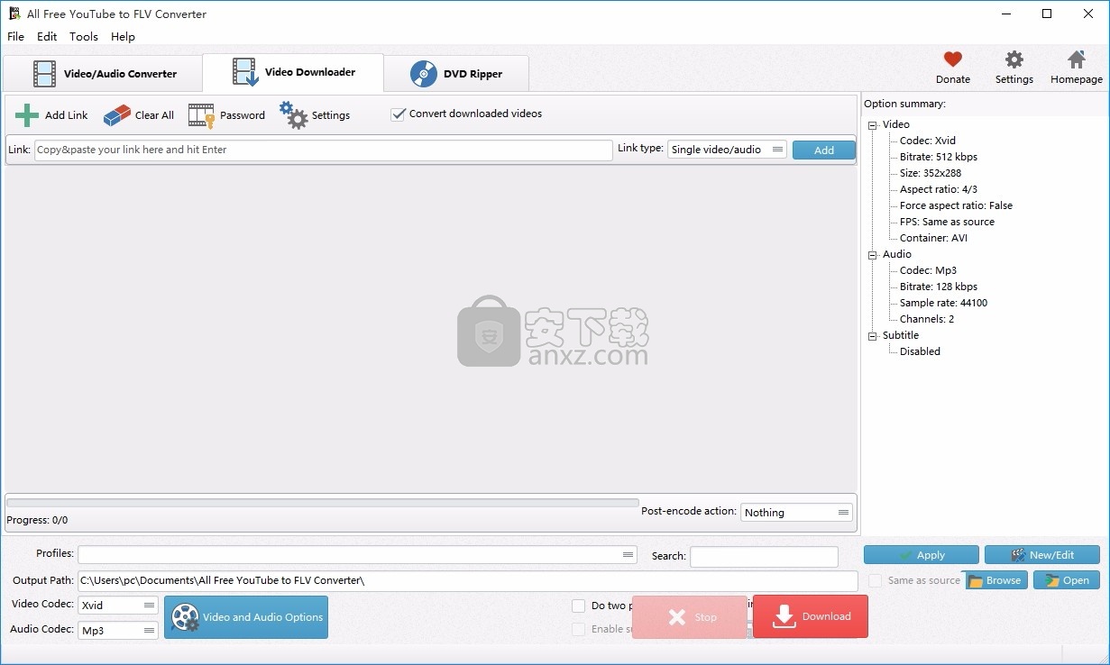 Free YouTube to FLV Converter(YouTube转FLV工具)