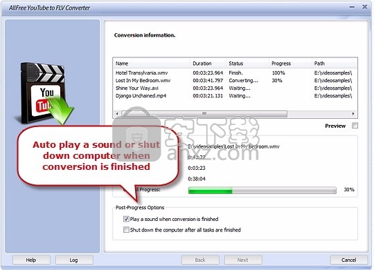 Free YouTube to FLV Converter(YouTube转FLV工具)