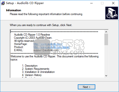 Audiolib CD Ripper(CD翻录工具)