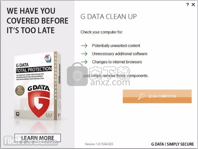 G DATA Clean Up(病毒文件数据识别与清理工具)