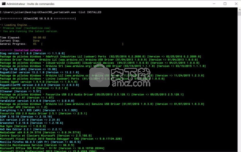 UCheck Command Line(CMD执行应用更新修复漏洞工具)