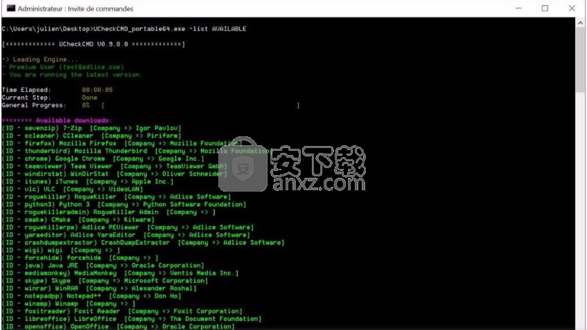 UCheck Command Line(CMD执行应用更新修复漏洞工具)