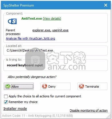 SpyShelter Anti-Keylogger(反键盘记录器)