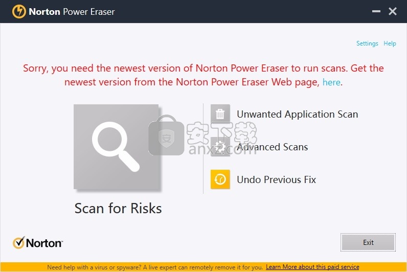 Norton Power Eraser(电脑系统病毒扫描与去清理工具)