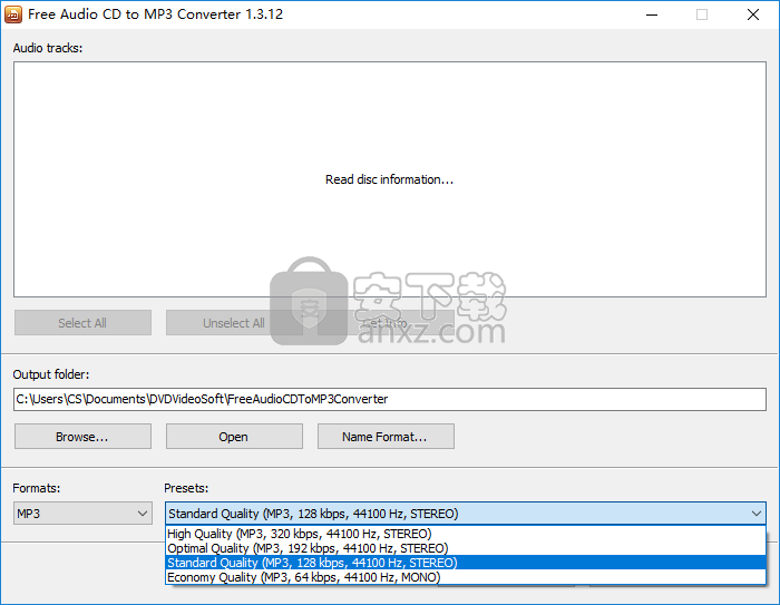 Free Audio CD to MP3 Converter(cd转换成mp3软件)