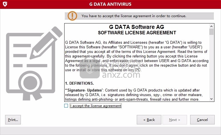 G DATA Antivirus(多功能反恶意软件识别与清理)