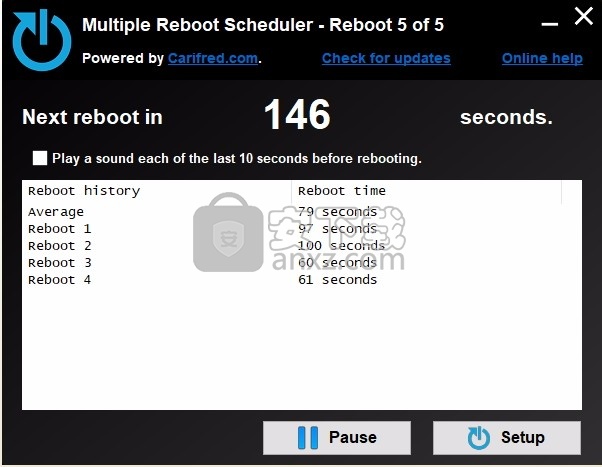 Multiple Reboot Scheduler(多个重启计划管理程序)