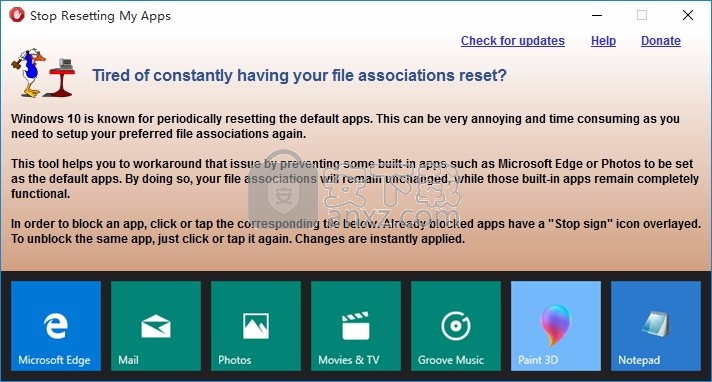 Stop Resetting My Apps overview(程序停止重置工具)