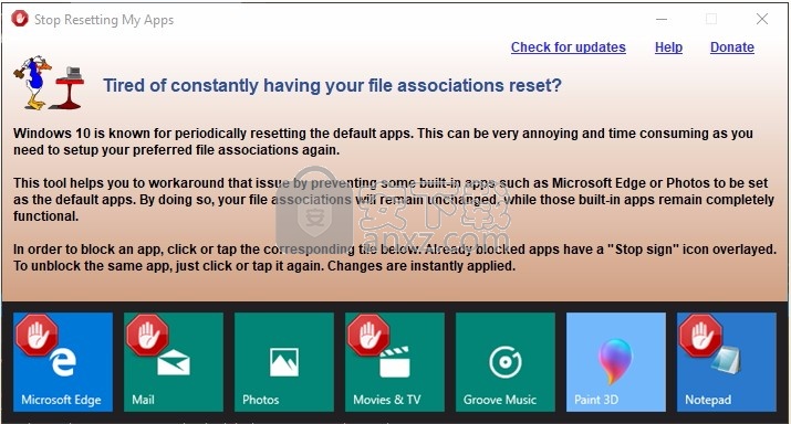 Stop Resetting My Apps overview(程序停止重置工具)